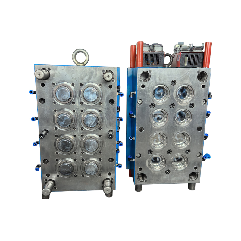 Molde de tapa de cubo de inyección de plástico con anillo antirrobo