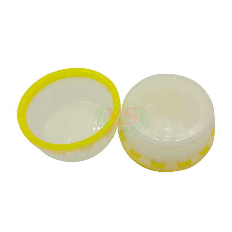 Molde de tapa de cubo de inyección de plástico con anillo antirrobo